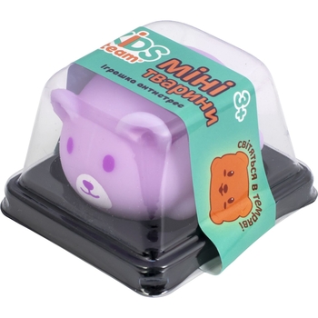 Игрушка-антистресс Kids Team Мини животные Медвежонок светящийся в темноте в ассортименте (CKS-10650_3) - Pampik - 6