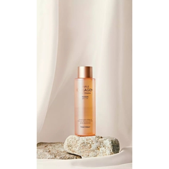Тонер для обличчя Tony Moly Triple Collagen Total Tension Toner, живильний з колагеном, 200 мл - Pampik - 5