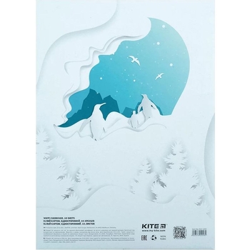 Картон белый Kite односторонний A4 10 листов (K21-1254) - Pampik - 5