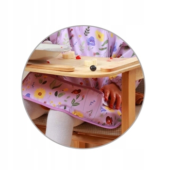 Нагрудник з довгим рукавом BabyOno Квітковий сад від 6 м. до 2 років, 74x36 см (1476/01) - Pampik - 4