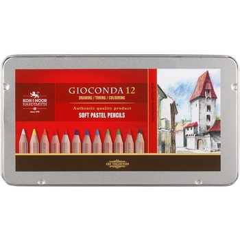Карандаши Koh-i-Noor Gioconda 8827 пастельные 12 цветов (8827012005PL) - Pampik - 2