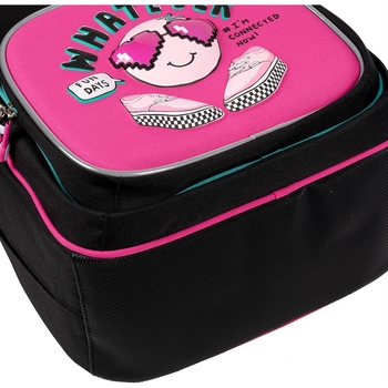 Рюкзак шкільний Yes S-91 Lovely Smile, черный с малиновым (559390) - Pampik - 8