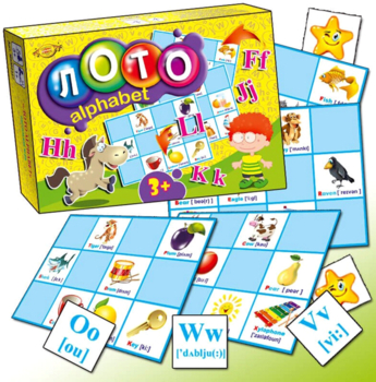 Настільна гра Майстер Лото Alphabet - Pampik