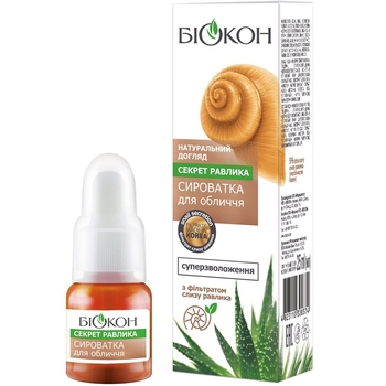 Сироватка для обличчя Біокон Натуральний догляд Секрет равлика 35 мл - Pampik