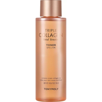 Тонер для обличчя Tony Moly Triple Collagen Total Tension Toner, живильний з колагеном, 200 мл - Pampik - 2
