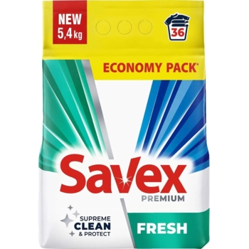 Пральний порошок Savex Premium Fresh, 5.4 кг - Pampik