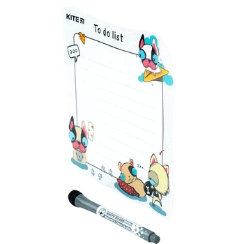 Планер настінний Kite To do list Funny dogs для записів сухостираємий А5 (K22-472-3) - Pampik - 2