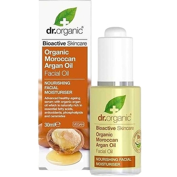 Органическое марокканское аргановое масло для лица Dr. Organic Bioactive Skincare Organic Moroccan Argan Oil Facial Oil 30 мл - Pampik