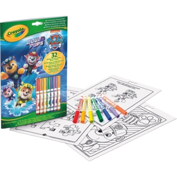Раскраска Crayola Paw Patrol 32 страницы и 7 фломастеров (04-6918-M) - Pampik
