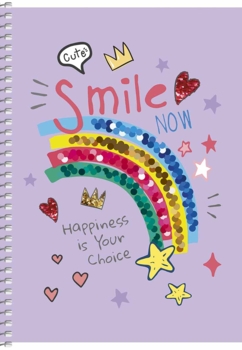 Тетрадь для записей Student Улыбайся, А5, в клеточку, спираль, 80 листов (A5-SC-080-6094K) - Pampik