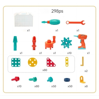 Конструктор Beiens Юный мастер, 298 элементов (ВС8827) - Pampik - 2