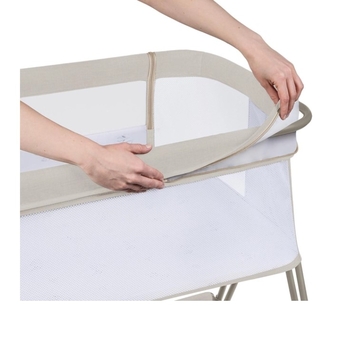 Ліжечко приставне Lionelo Luna Beige Sand, бежевий - Pampik - 6