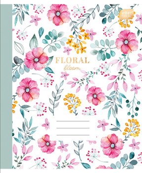 Набір учнівських зошитів Interdruk Premium Botanique, клітинка, А5+, 48 аркушів, 4 шт. (339478-4) - Pampik - 4