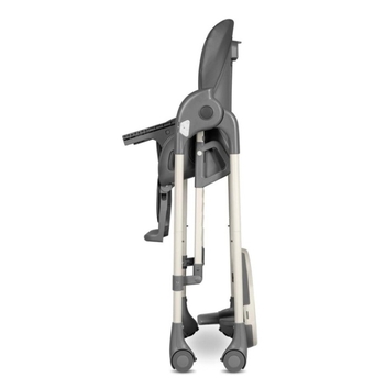 Стільчик для годування Lionelo Laurice Grey Stone, з функцією гойдалки, темно-сірий - Pampik - 14