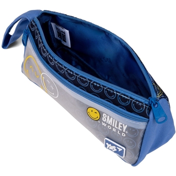 Пенал м'який Yes PH-27-2 Smiley World, 20,5х5,5х9,5 см, синій (533542) - Pampik - 2