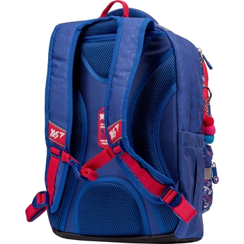 Рюкзак Yes S-30 Juno XS Heart beat, малиновый с синим (558211) - Pampik - 3