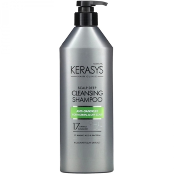 Шампунь Kerasys Hair Clinic Scalp Deep Cleansing Глибоке очищення, 400 мл - Pampik