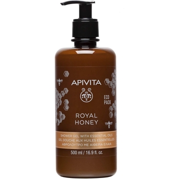 Гель для душа Apivita Royal Honey с эфирными маслами, с медом, 500 мл - Pampik