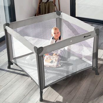 Манеж Bebe Confort Circus Gray Mist, сірий (2508440210) - Pampik - 2