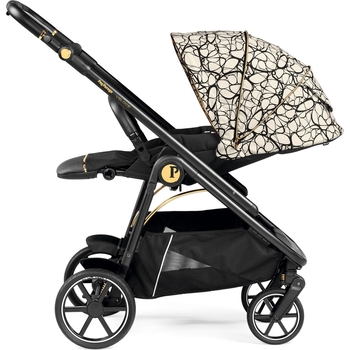Коляска Peg-Perego Veloce Grafic Gold, 3 в 1, золота з чорним (PACK-VEL31SL50RO01) - Pampik - 4