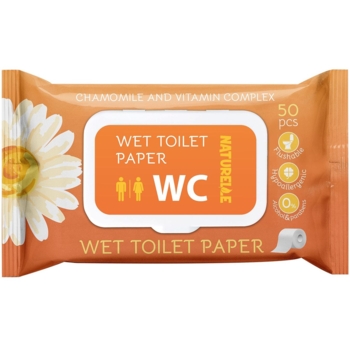 Влажная туалетная бумага Naturelle, ромашка и комплекс витаминов, 50 шт. - Pampik