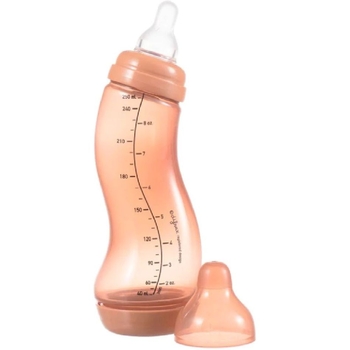 Антиколиковая бутылочка для кормления Difrax S-bot Natural Trend Peachy с силиконовой соской 250 мл (706T Peachy) - Pampik