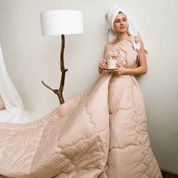 Ковдра бамбукова MirSon Carmela Hand Made №0435, літня, 110x140 см, світло-жовта - Pampik - 5