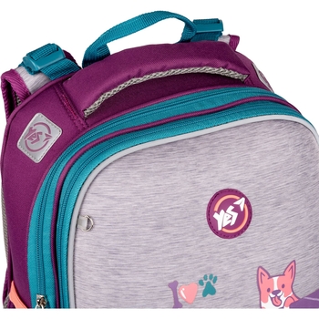 Рюкзак каркасний Yes H-12 Corgi, сиреневый с серым (559020) - Pampik - 7