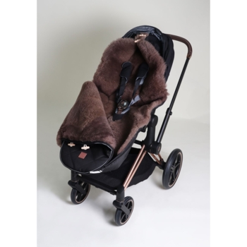 Конверт теплий Kaiser Toffee, з натуральної овчини, чорний (6512525) - Pampik - 10