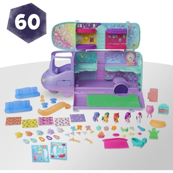 Игровой набор My Little Pony Playset Mini World Magic Mare Stream Buildable Trailer Camper Van (F7650) - Pampik - 3