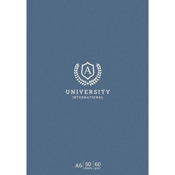 Блокнот для записів Student, А6, в клітинку, склеювання, 50 арк., синій (A6-GB-050-828K) - Pampik