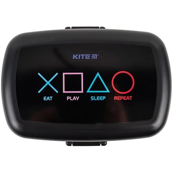 Ланч-бокс Kite з наповненням 1150 мл, чорний (K23-180-3) - Pampik - 2