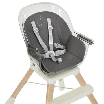 Стульчик для кормления El Camino ME 1104 Twist Gray, серый (25783) - Pampik - 2