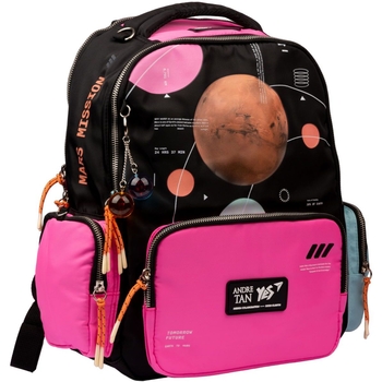 Рюкзак Yes TS-93 Andre Tan Space Pink, черный с розовым (559036) - Pampik - 2