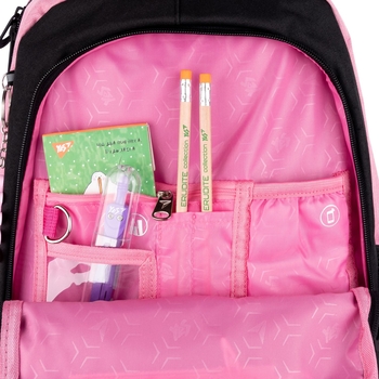 Рюкзак Yes TS-61 Girl Wonderful, черный с розовым (558908) - Pampik - 12