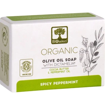 Мыло для тела и лица BIOselect Organic Olive Oil Soap Spicy Peppermint 80 г - Pampik