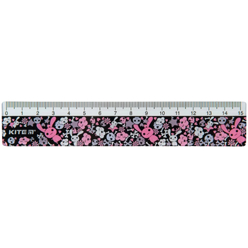 Линейка Kite пластиковая 15 см (K23-090-2) - Pampik