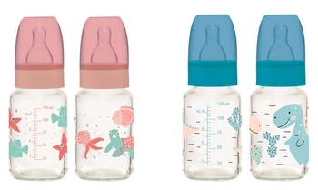 Дитяча пляшечка для води Herevin Mix, рожева, 120 мл (111820-000) - Pampik - 2