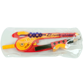 Циркуль ZiBi Smart Line пластиковий зі шкалою червоно-помаранчевий (ZB.5396-05) - Pampik - 2