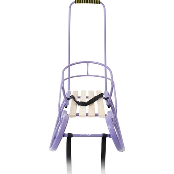 Санки Vitan Експрес зі спинкою та ручкою фіолетові (2130033) - Pampik - 3