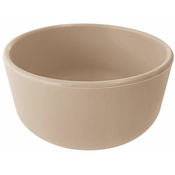 Тарелка силиконовая MinikOiOi Bowl Bubble Beige, глубокая (101080108) - Pampik