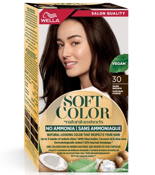 Краска для волос Wella Soft Color тон 30 Темно-коричневый, 125 мл - Pampik - 2