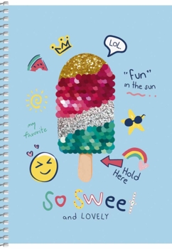 Тетрадь для записей Student Побалуй мороженым, А5, в клеточку, спираль, 80 листов (A5-SC-080-6094K) - Pampik