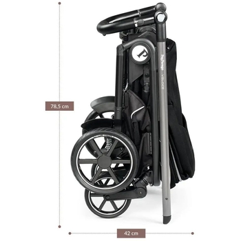 Коляска Peg-Perego Veloce 500, 2 в 1, вишукано-коричнева зі смужкою (PACK-VEL2100000003) - Pampik - 13