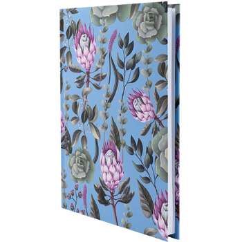 Книга записная Axent Bloom A5, в клеточку, 96 листов, голубая (8456-2-A) - Pampik - 2