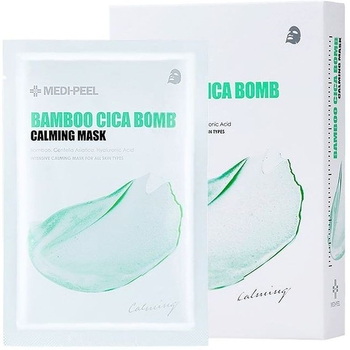 Успокаивающая тканевая маска Medi-Peel Bamboo Cica Bomb Calming Mask, 250 мл (10 шт. х 25 мл) - Pampik