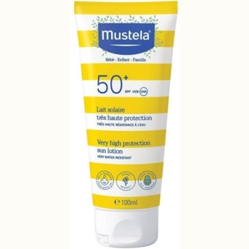 Сонцезахисний лосьйон для обличчя та тіла Mustela Bebe Enfant Very High Protection Sun Lotion SPF 50+ 100 мл - Pampik
