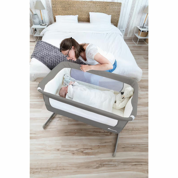 Приставне ліжечко Bebe Confort Calidoo Gray Mist, сіре (2105440210) - Pampik - 3