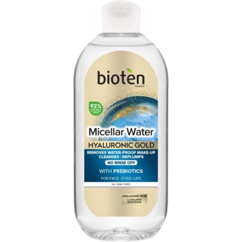 Міцелярна вода для обличчя Bioten Hyaluronic Gold Micellar Water 400 мл - Pampik