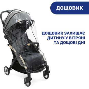 Прогулянкова коляска Chicco Goody Plus City Map Re-Lux сіра (79877.57) - Pampik - 3